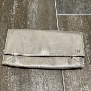 Victoria's Secret Shimmering Silver Clutch aka hot tool bag